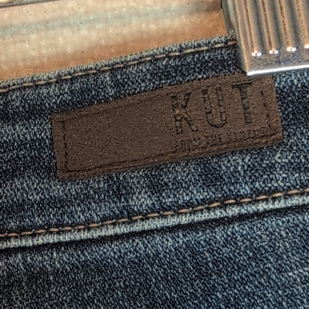 KUT from the Kloth Straight Leg Jeans Dark Wash Blue SP333MA2 Womens 6 - Picture 3 of 15